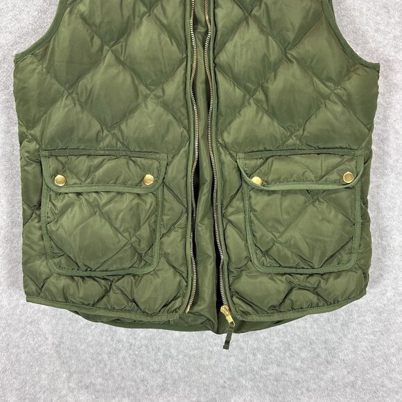 Woolrich Womens Quilted Down Puffer Vest Olive Green M Gorp Core Hiking Outdoor - Picture 11 of 11